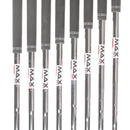 TaylorMade Qi Steel Mens Left Hand Irons 5-SW Regular - KBS Max 85