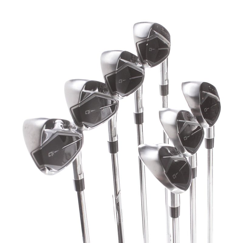 TaylorMade Qi Steel Mens Right Hand Irons 5-SW Regular - KBS Max 85