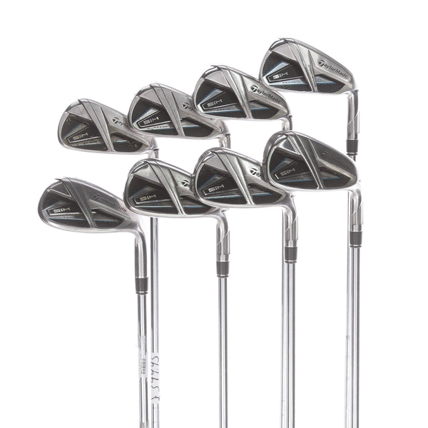 TaylorMade Sim Max Steel Mens Right Hand Irons 4-SW Stiff - KBS Max 85