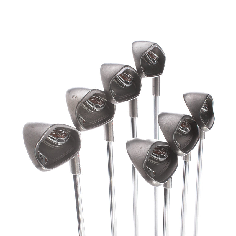 Ping G10 Steel Mens Right Hand Irons 5-SW 2* Flat Senior - Ping