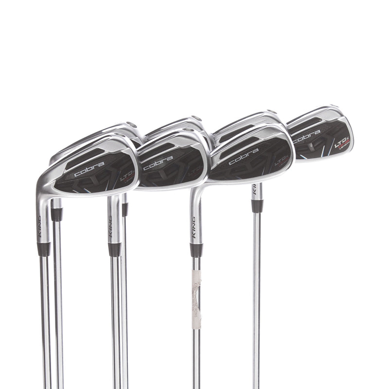 Cobra LTDx One Length Steel Mens Left Hand Irons 5-SW Regular - KBS Tour 90