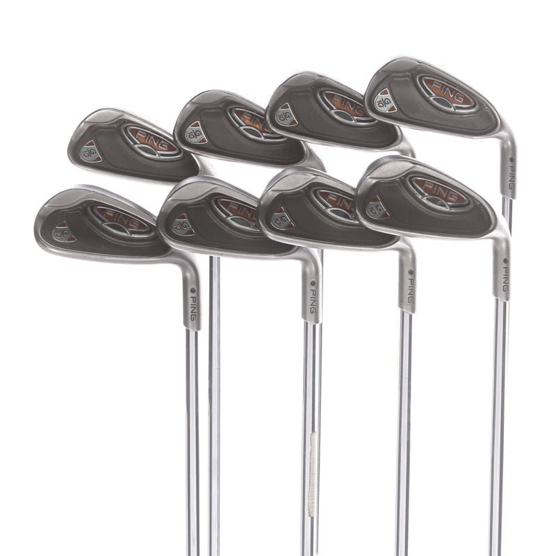 Ping G10 Steel Mens Right Hand Irons 4-SW Black Dot Regular - Ping AWT