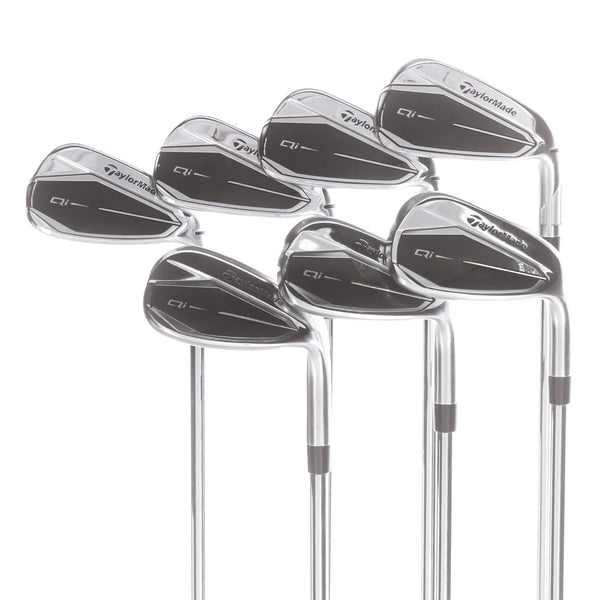 TaylorMade Qi Steel Mens Right Hand Irons 5-SW Regular - KBS Max 85