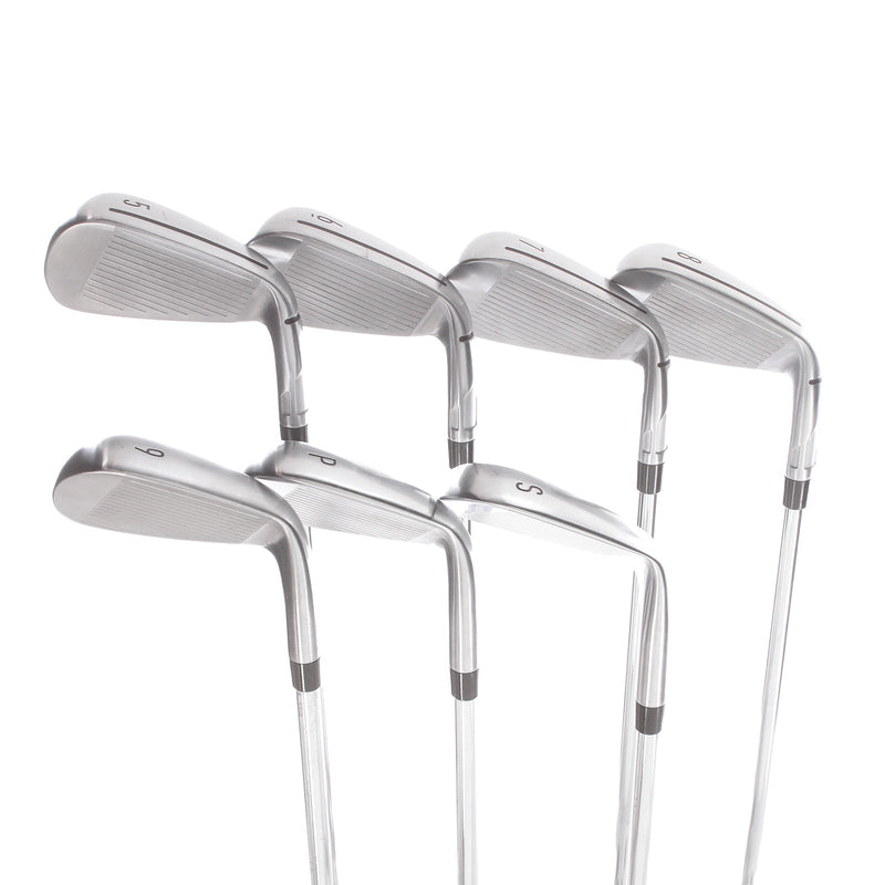 TaylorMade Qi Steel Mens Left Hand Irons 5-SW Regular - KBS Max 85