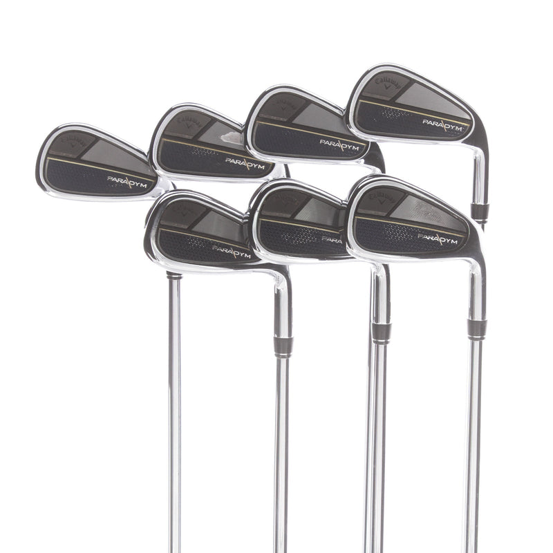 Callaway Paradym Steel Mens Right Hand Irons 5-AW Stiff - Dynamic Gold 105 S300