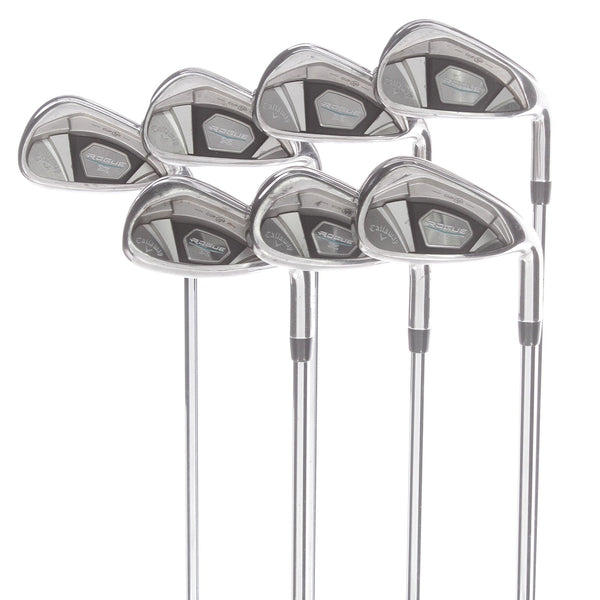 Callaway Rogue X Steel Mens Right Hand Irons 5-PW+48 Regular - True Temper XP 95 R300