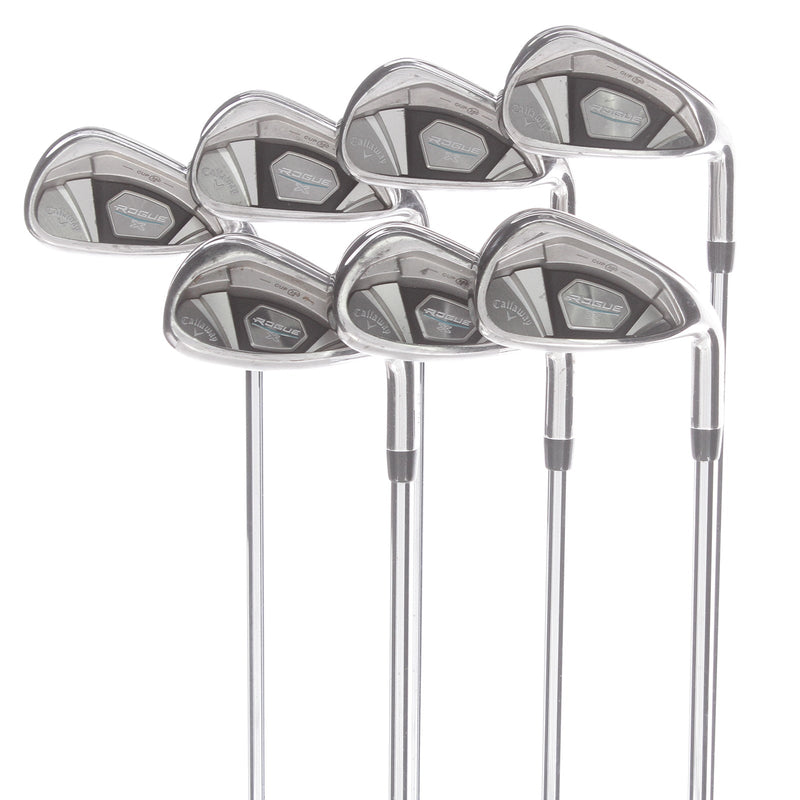 Callaway Rogue X Steel Mens Right Hand Irons 5-PW+48 Regular - True Temper XP 95 R300