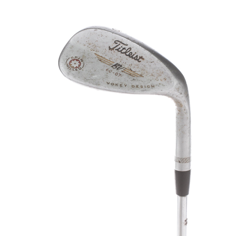 Titleist Vokey Spin Milled Steel Mens Right Hand Lob Wedge 60* 7 Bounce Wedge - BV Vokey