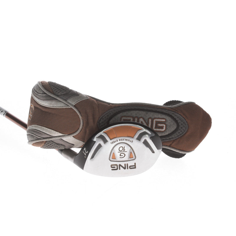 Ping G10 Graphite Mens Right Hand 3 Hybrid 21* Regular - Ping TFC 129