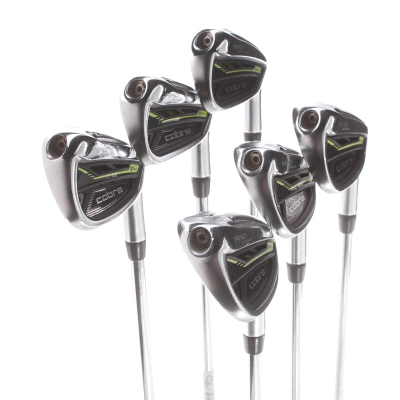 Cobra Radspeed Steel Mens Right Hand Irons 6-GW Stiff - KBS Tour 90