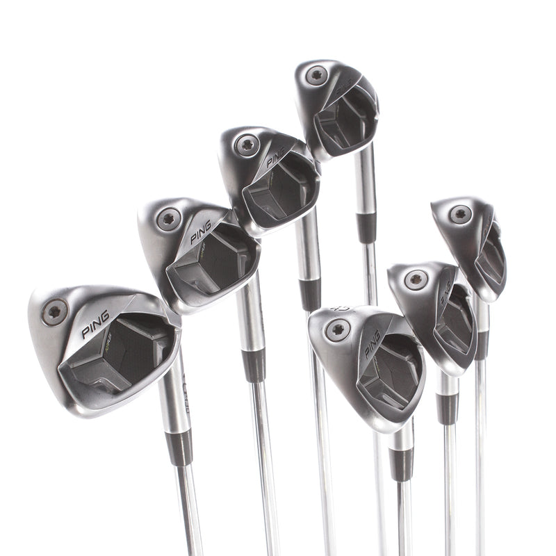 Ping G430 Steel Mens Right Hand Irons 5-GW Black Dot Regular - Ping AWT 2.0