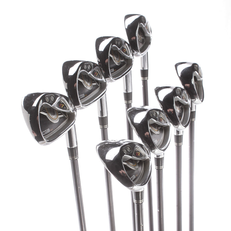 TaylorMade R7 CGB Max Steel Mens Right Hand Irons 4-SW Regular - REAX Superfast Black Steel 90