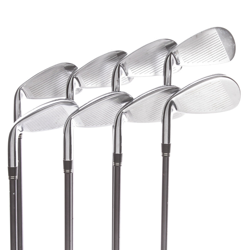 TaylorMade R7 CGB Max Steel Mens Right Hand Irons 4-SW Regular - REAX Superfast Black Steel 90