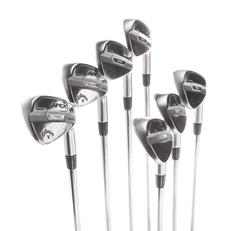 Callaway Apex Pro 21 Steel Mens Right Hand Irons 4-PW Stiff - True Temper Elevate VSS 115