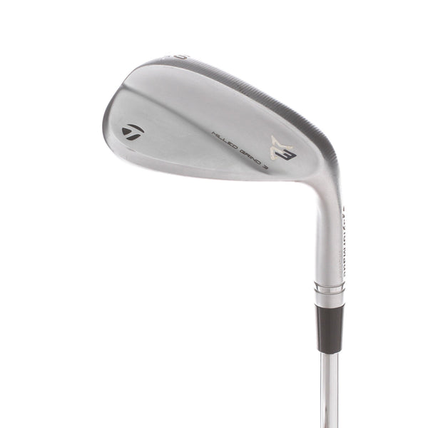 TaylorMade Milled Grind 3 Steel Mens Right Hand Lob Wedge 60* 10 Bounce SB Grind Stiff - Dynamic Gold S200