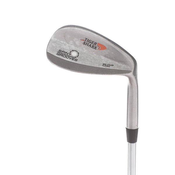 Tiger Shark Spin Grooves Steel Mens Right Hand Gap Wedge 52* Wedge - Tiger Shark