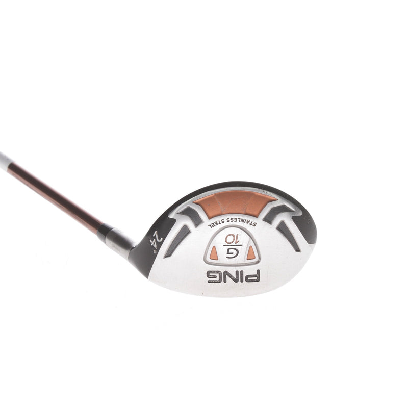 Ping G10 Graphite Mens Right Hand 4 Hybrid 24* Regular - Ping TFC 129 H