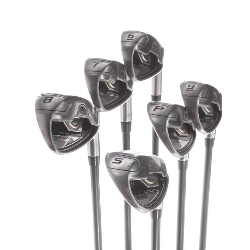 Cobra Fly Zs Graphite Mens Right Hand Irons 6-SW Senior - Cobra Fly Zs 65g