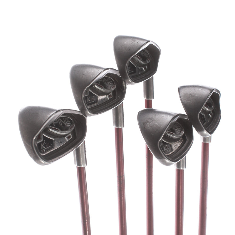 Ping K15 Graphite Mens Right Hand Irons 6-PW Red Dot 1* Flat Regular - Ping TFC 149 I