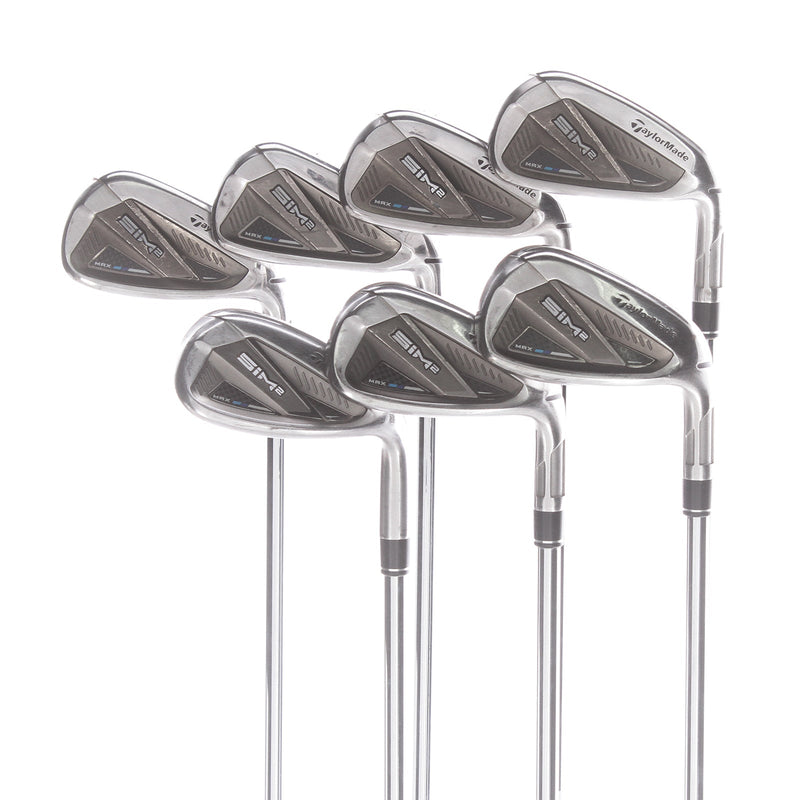 TaylorMade Sim2 Max Steel Mens Right Hand Irons 5-SW Stiff - KBS MT 85