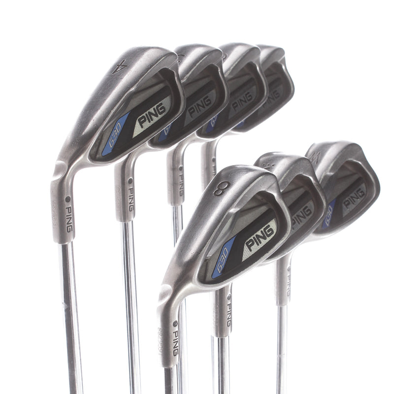 Ping G30 Steel Mens Left Hand Irons 4-PW Black Dot Regular - Ping AWT 2.0