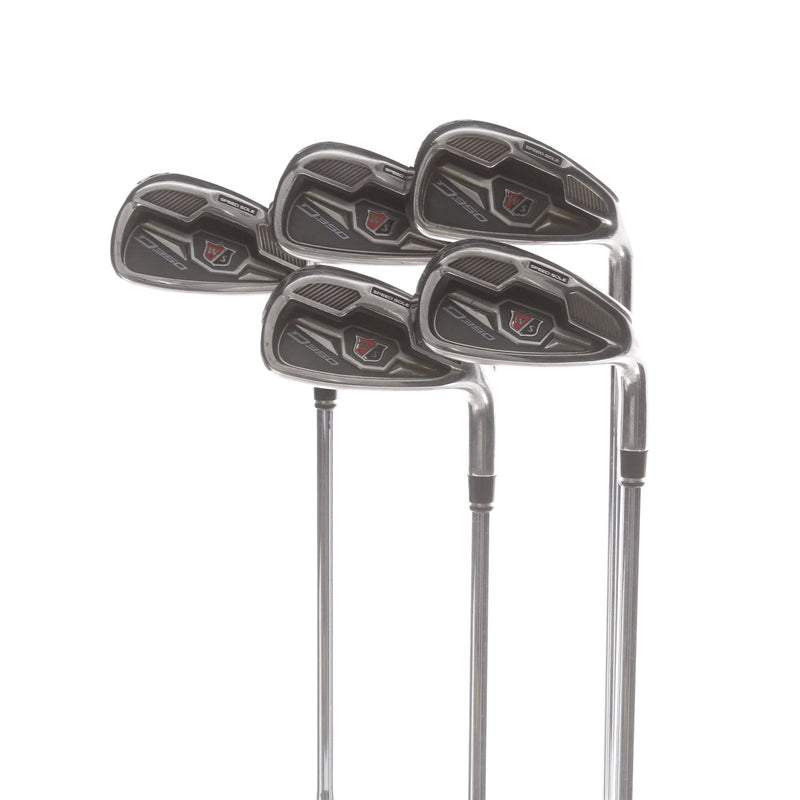 Wilson D350 Steel Mens Right Hand Irons 6-PW Uniflex - Wilson Staff SL80