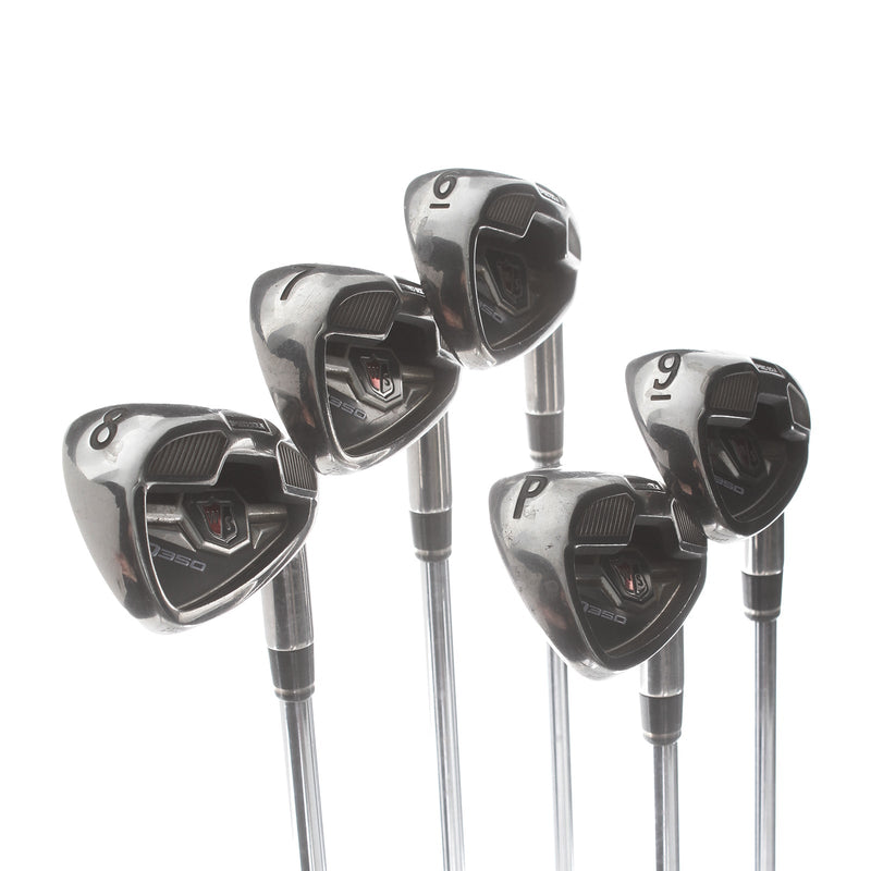 Wilson D350 Steel Mens Right Hand Irons 6-PW Uniflex - Wilson Staff SL80