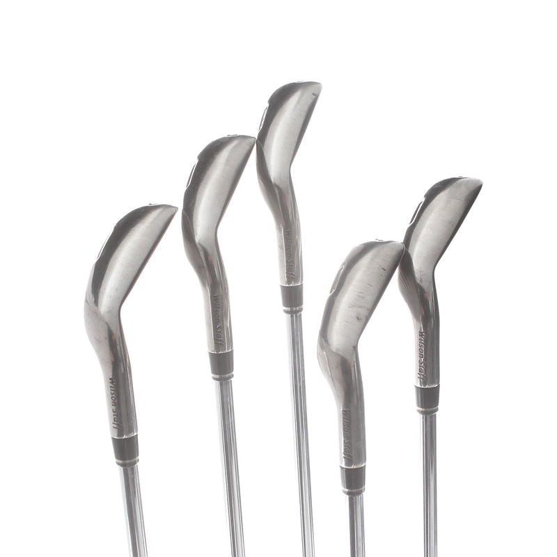 Wilson D350 Steel Mens Right Hand Irons 6-PW Uniflex - Wilson Staff SL80
