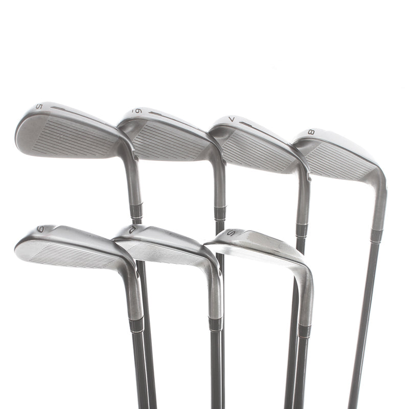 TaylorMade Speedblade Graphite Mens Left Hand Irons 5-SW Regular - TaylorMade Velox T 55g