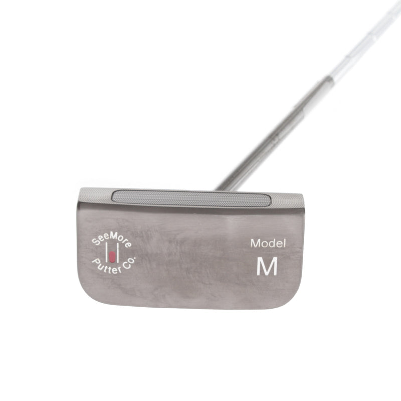 SeeMore Model M Mens Right Hand Putter 37" Mid-Mallet - Super Stroke Tour 2.0