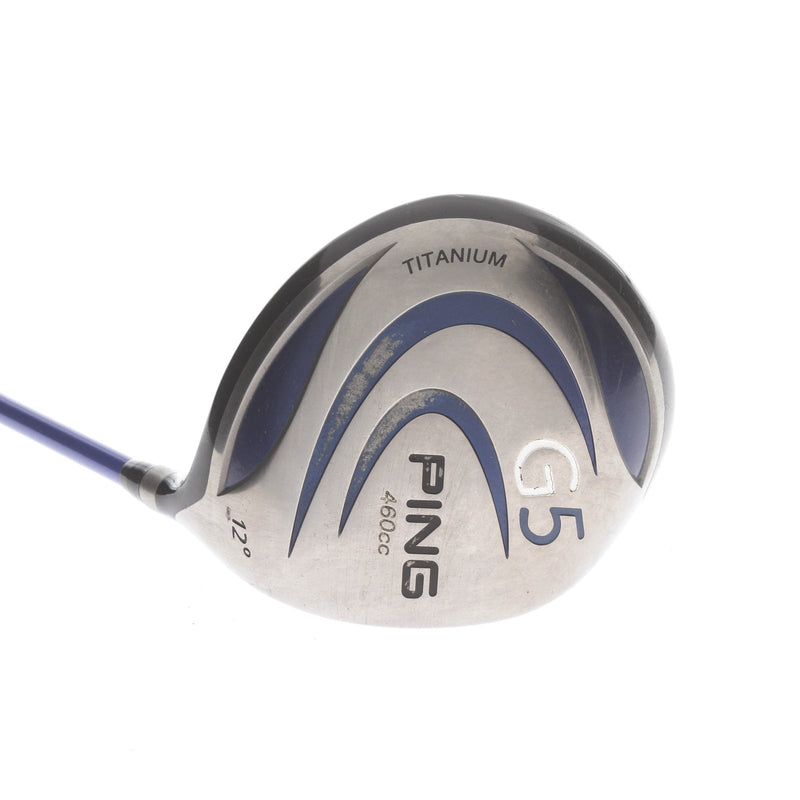 Ping G5 Graphite Mens Right Hand Driver 12* Regular - Grafalloy ProLaunch Blue 65
