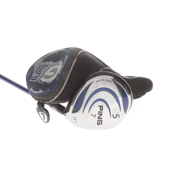 Ping G5 Graphite Mens Right Hand Fairway 7 Wood 21* Regular - Grafalloy ProLaunch Blue 75