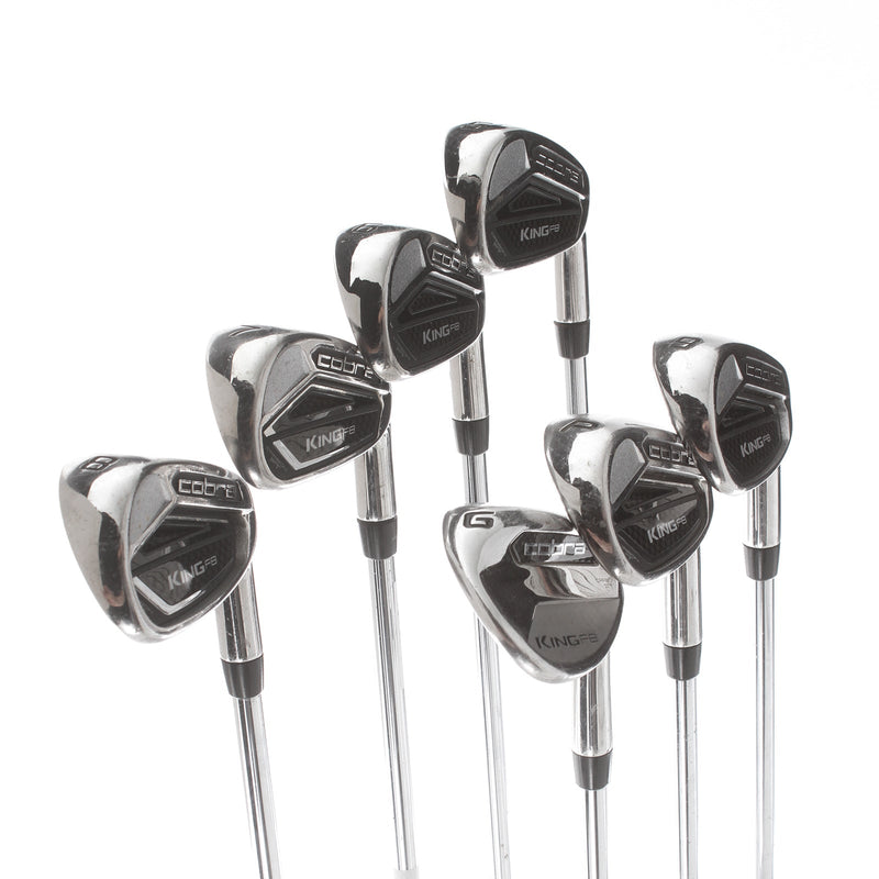 Cobra F8 Steel Mens Right Hand Irons 5-GW Regular - True Temper XP90