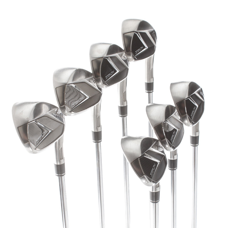 TaylorMade Stealth Steel Mens Right Hand Irons 4-PW Regular - KBS MT 85