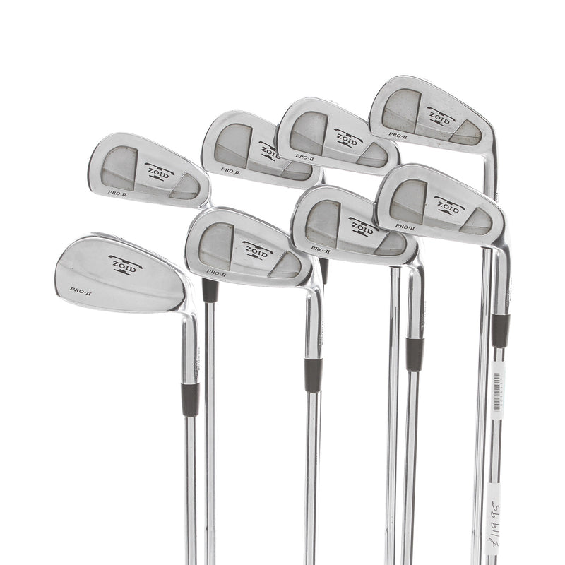 Mizuno T-Zoid Pro II Steel Mens Right Hand Irons 3-PW Stiff - Dynamic Gold S400