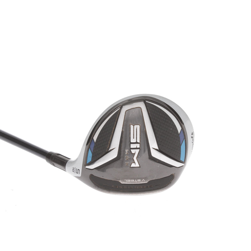 TaylorMade Sim Max Graphite Mens Right Hand Fairway 5 Wood 18* Stiff - Fujikura Ventus 6-S