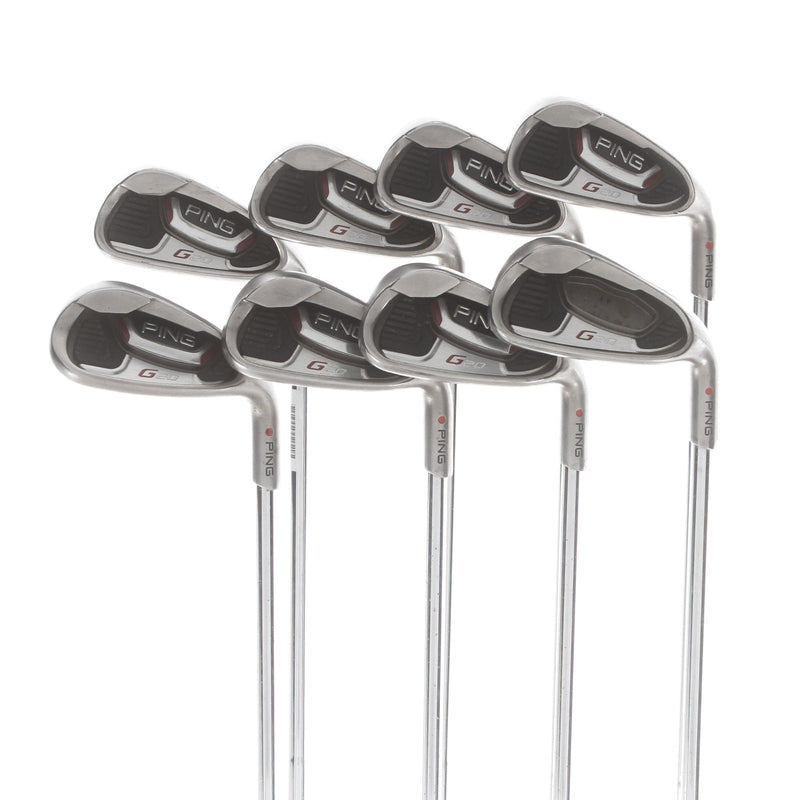 Ping G20 Steel Mens Right Hand Irons 4-SW 1* Flat Regular - Ping CFS