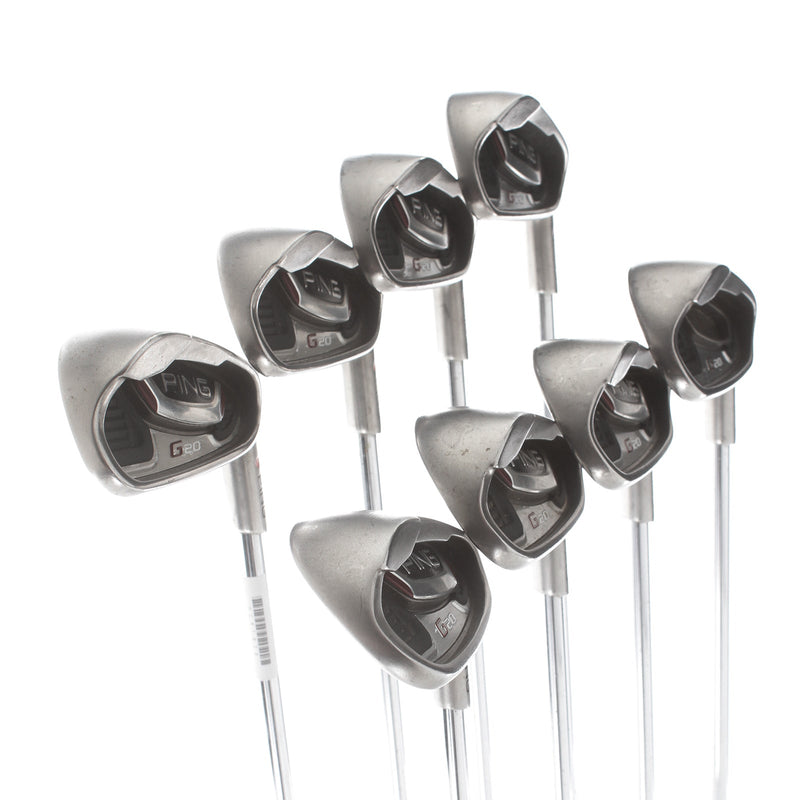 Ping G20 Steel Mens Right Hand Irons 4-SW 1* Flat Regular - Ping CFS