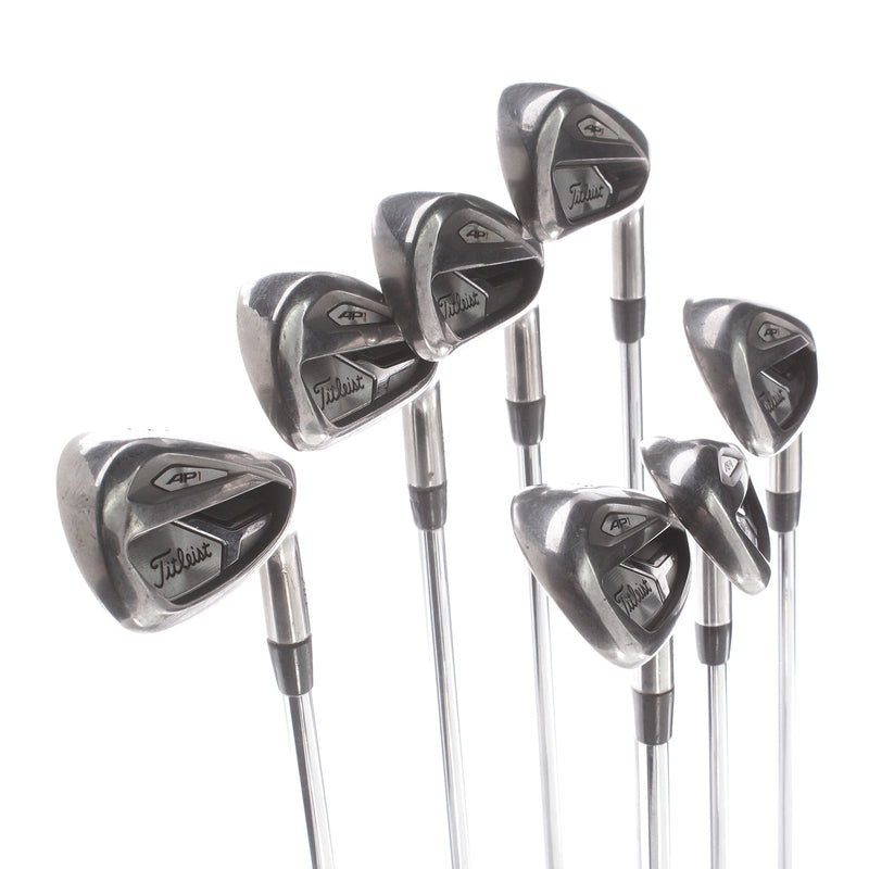 Titleist 718 AP1 Steel Mens Right Hand Irons 5-GW Regular - AMT Red R300