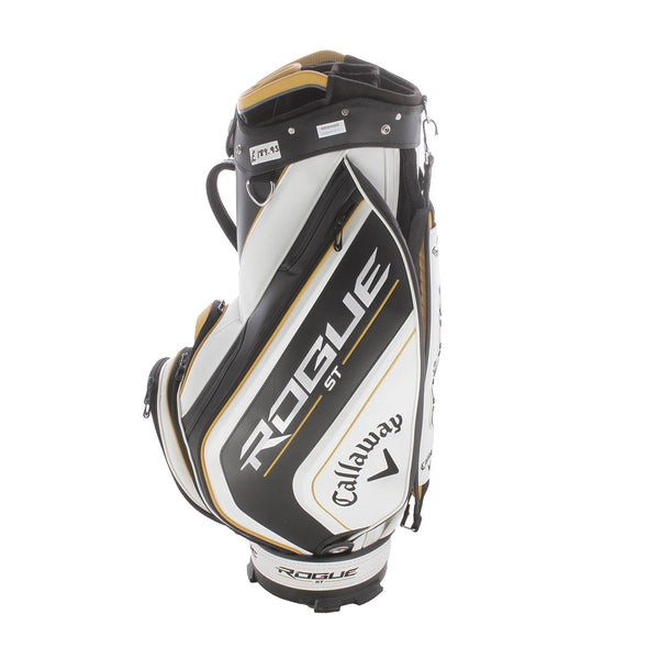 Callaway Rogue ST Cart Bag - Black/White/Gold