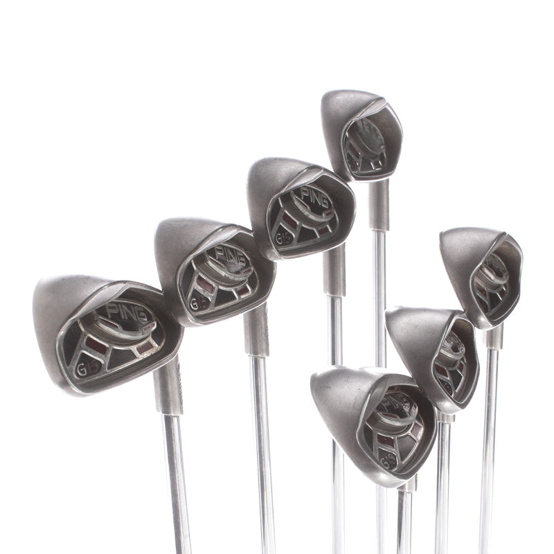 Ping G15 Steel Mens Right Hand Irons 4-SW Black Dot Regular - Ping AWT