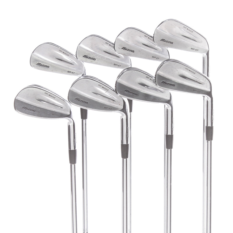 Mizuno MP-67 Steel Mens Right Hand Irons 3-PW Stiff - Dynamic Gold S300