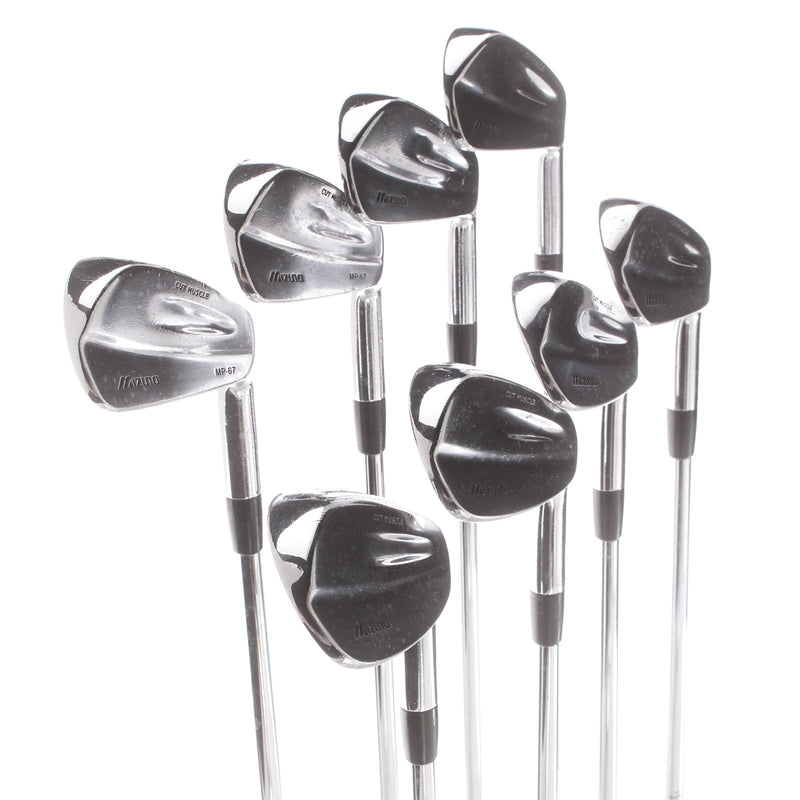 Mizuno MP-67 Steel Mens Right Hand Irons 3-PW Stiff - Dynamic Gold S300
