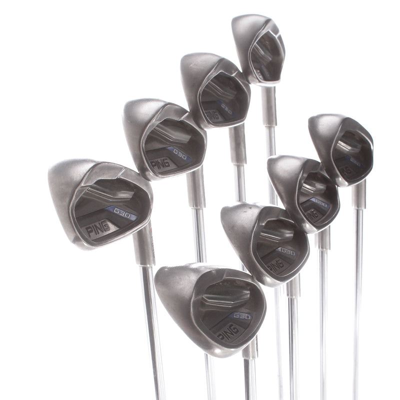 Ping G30 Steel Mens Right Hand Irons 4-SW Red Dot 1* Flat Regular - Ping CFS