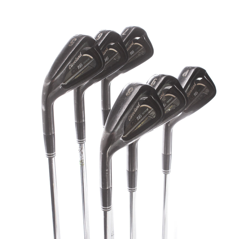 Cleveland CG16 Black Pearl Steel Mens Left Hand Irons 5-PW Stiff - Dynamic Gold S300