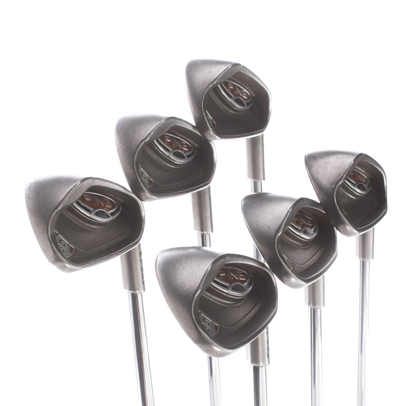 Ping G10 Steel Mens Right Hand Irons 6-UW Gold Dot 4* Flat Regular - Ping AWT