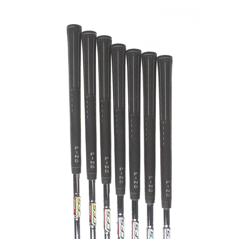 Ping G25 Steel Mens Right Hand Irons 5-SW White Dot 3* Upright Regular - Ping CFS