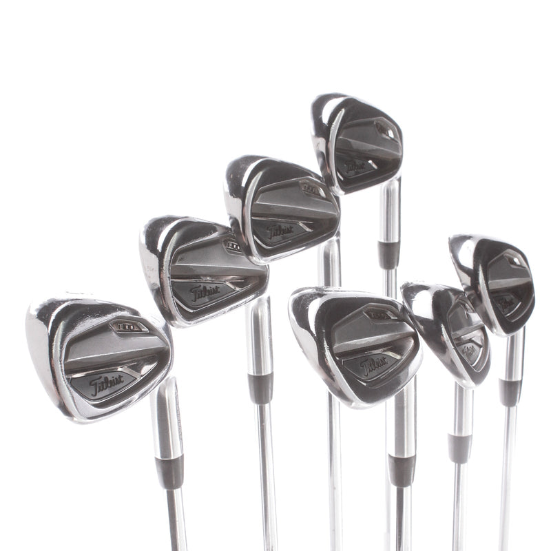 Titleist T100 Steel Mens Right Hand Irons 5-GW Stiff - ATM Black S300