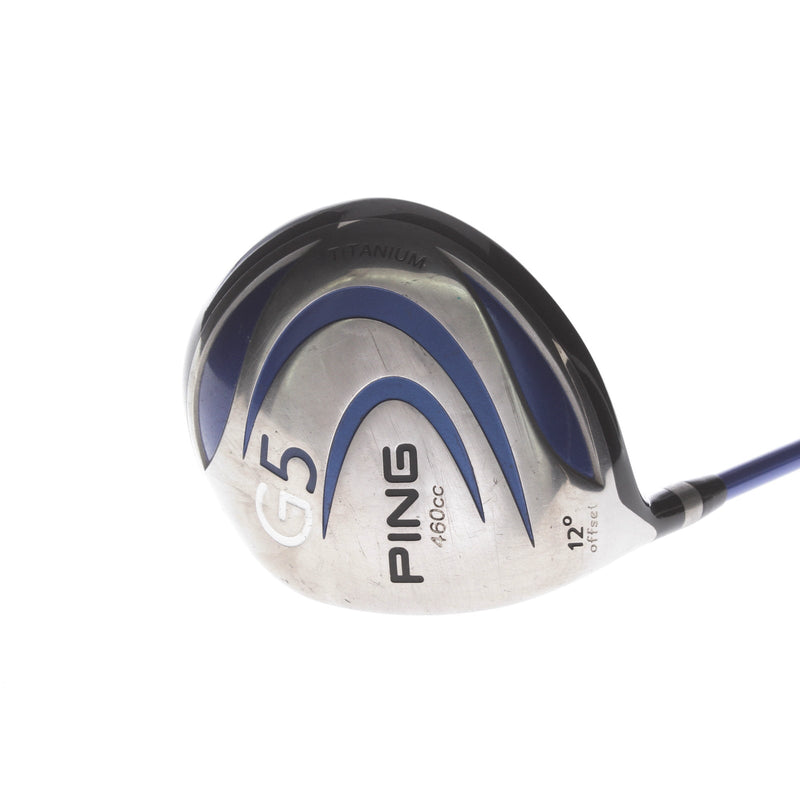Ping G5 Graphite Mens Left Hand Driver 12* Regular - Grafalloy ProLaunch Blue 65G