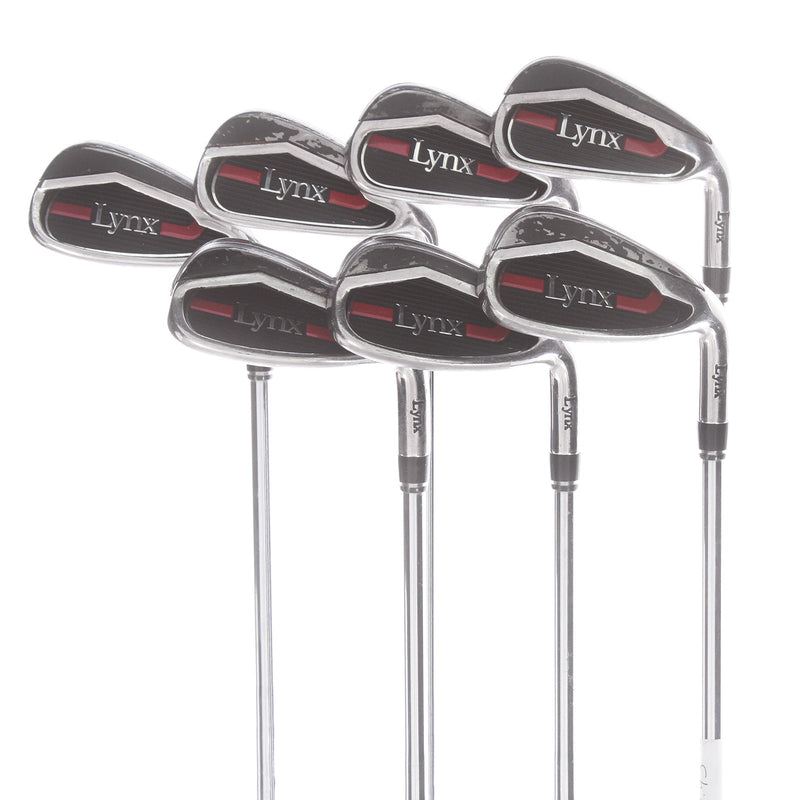 Lynx Predator Steel Mens Right Hand Irons 5-SW Regular - KBS $-Taper Lite